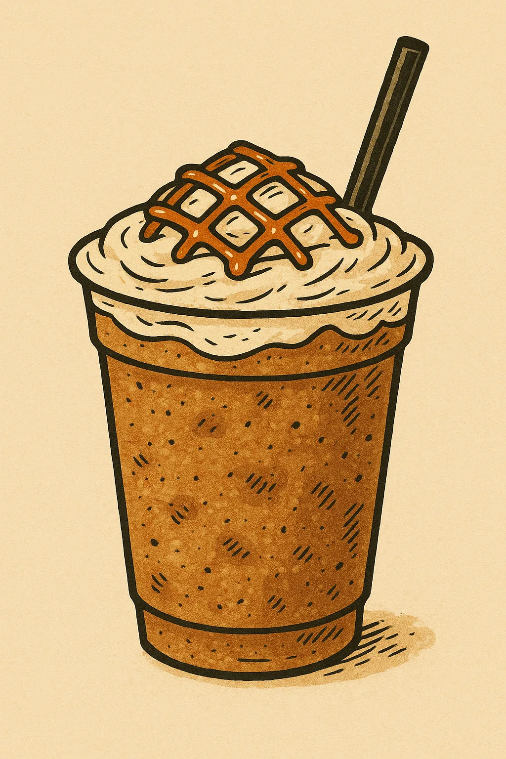 Salted Caramel Espresso Frappe